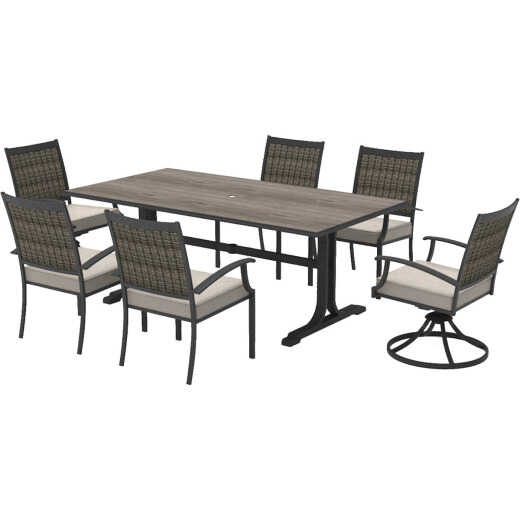 Outdoor Expressions Keeneland 7-Piece Wicker Dining Set